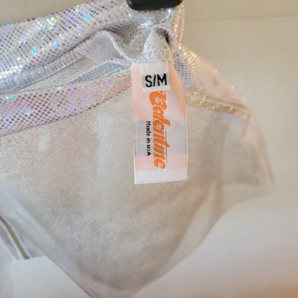J. Valentine Clear Vinyl Skirt w/ Sparkles - Picture 5 of 5